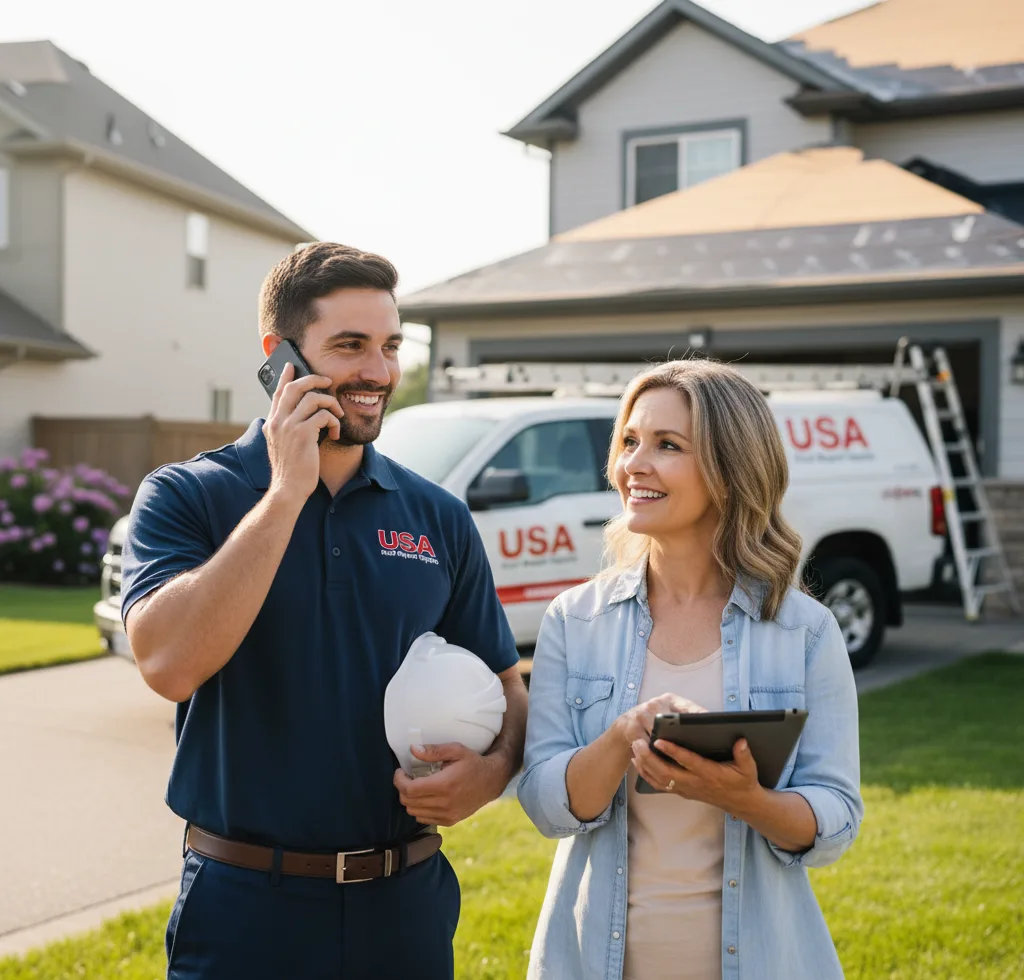 USA Roof Repair Experts customer support in Delano